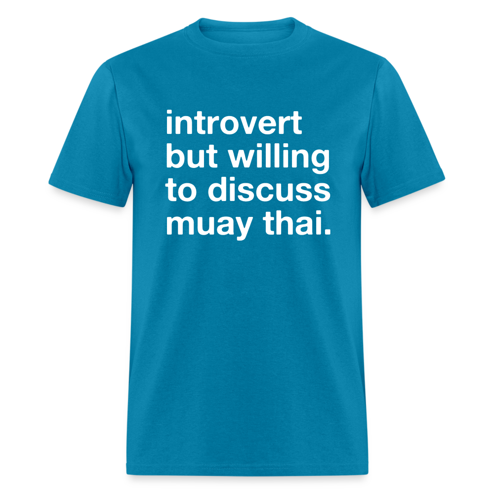 introvert muay thai Classic T-Shirt - turquoise