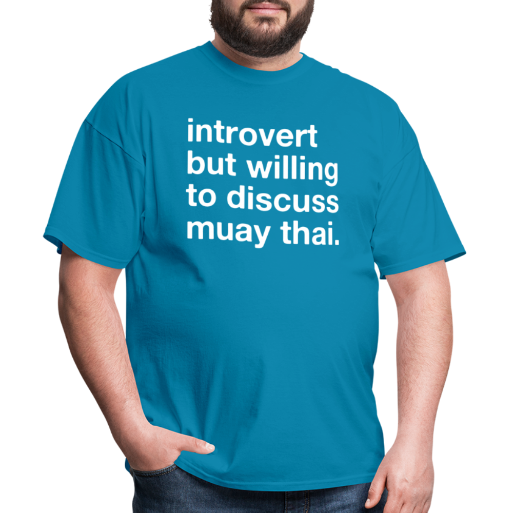 introvert muay thai Classic T-Shirt - turquoise