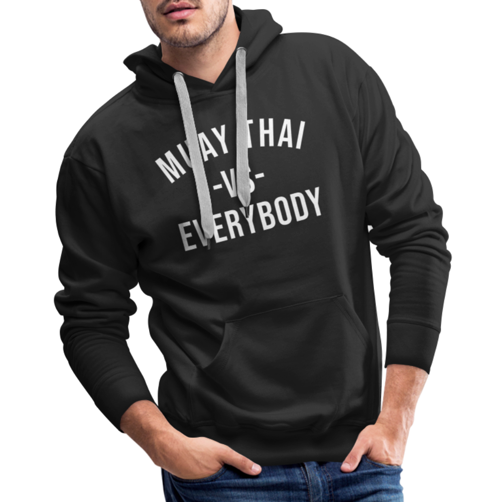 Muay Thai vs Everybody Adult Hoodie - black