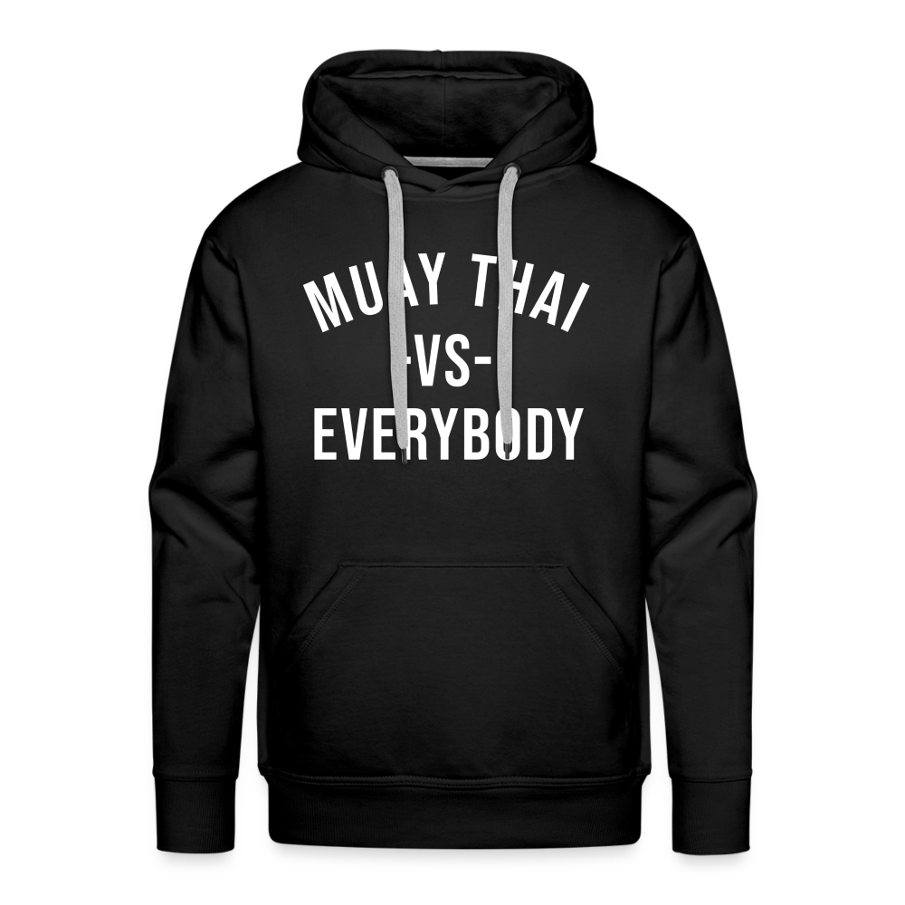 Muay Thai vs Everybody Adult Hoodie - black