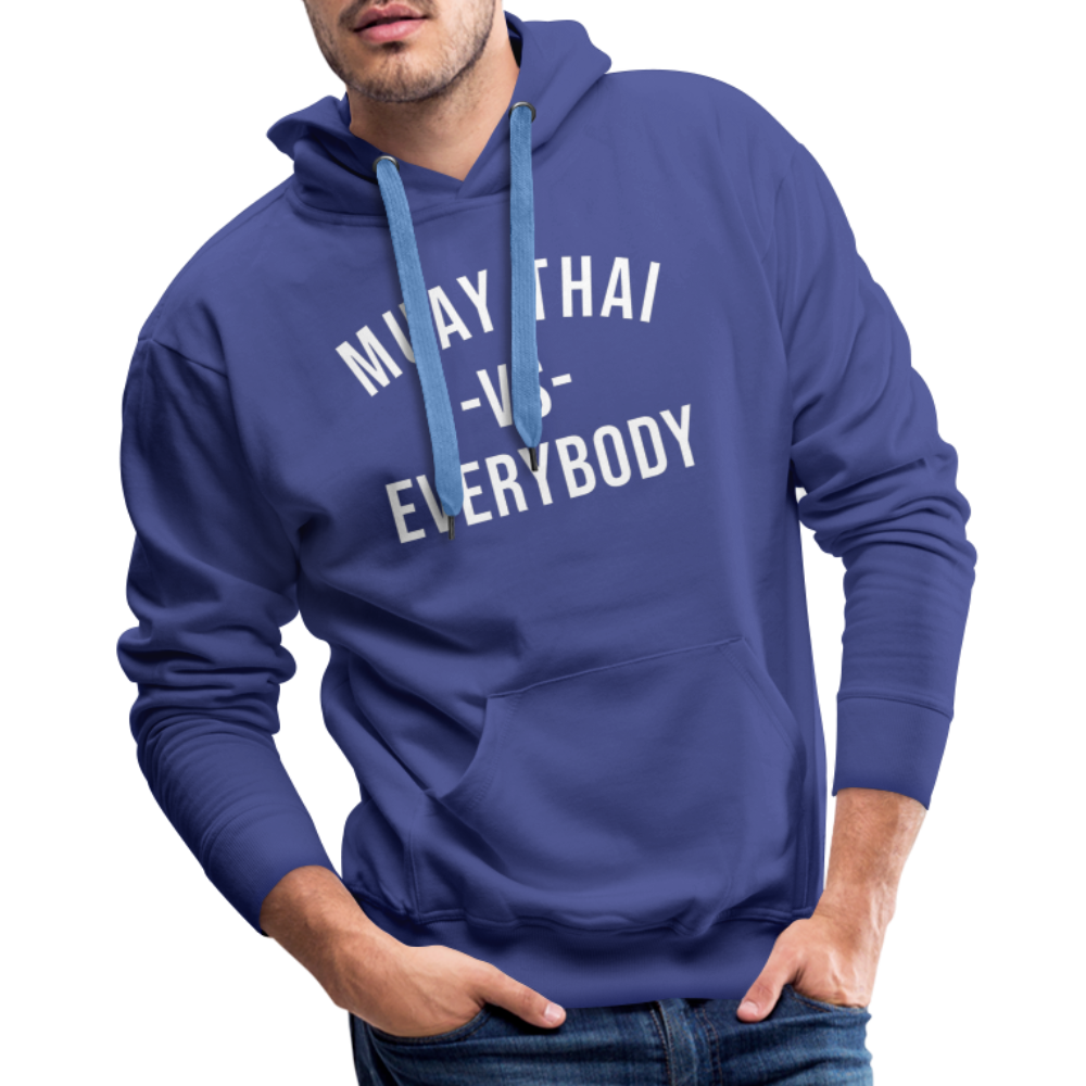 Muay Thai vs Everybody Adult Hoodie - royal blue