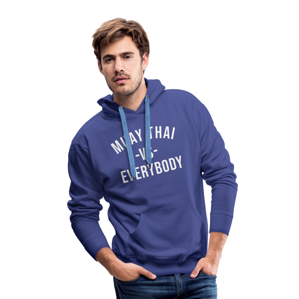Muay Thai vs Everybody Adult Hoodie - royal blue