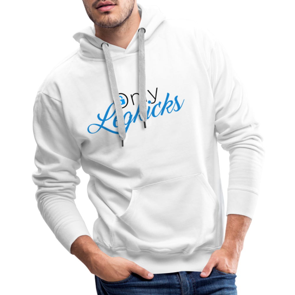 Only Leg Kicks Men’s Hoodie - white