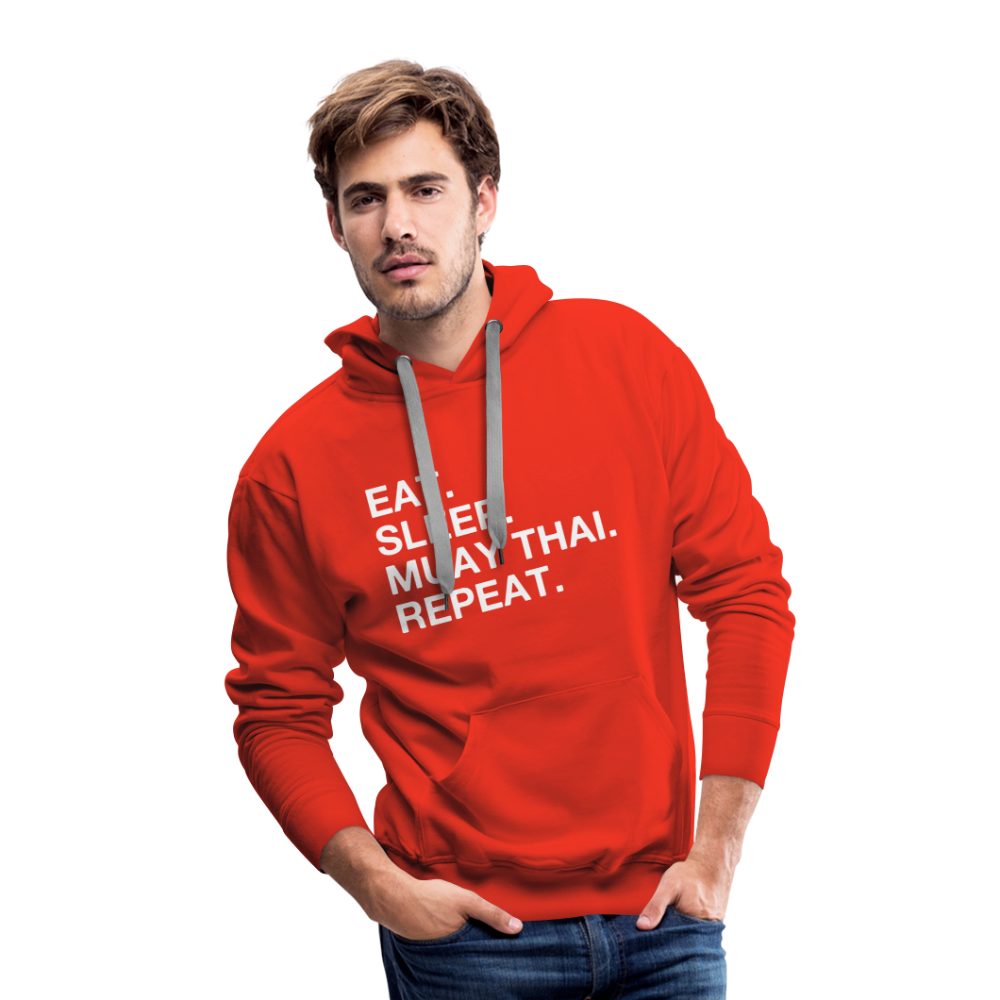 eat sleep muay thai Adult Hoodie - red