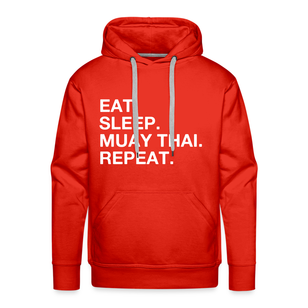 eat sleep muay thai Adult Hoodie - red