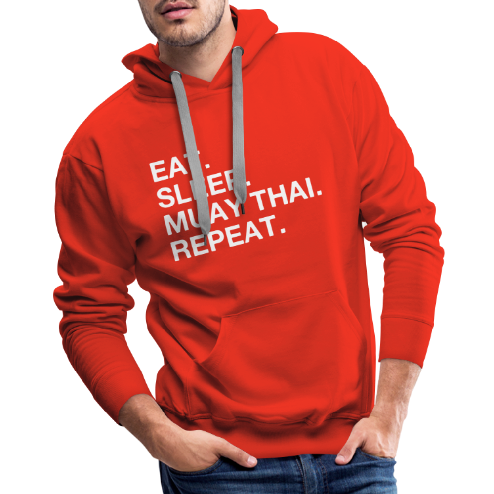 eat sleep muay thai Adult Hoodie - red