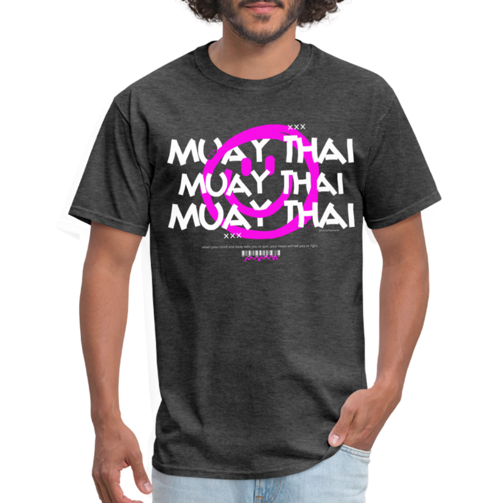 Smile Muay Thai Classic T-Shirt - heather black