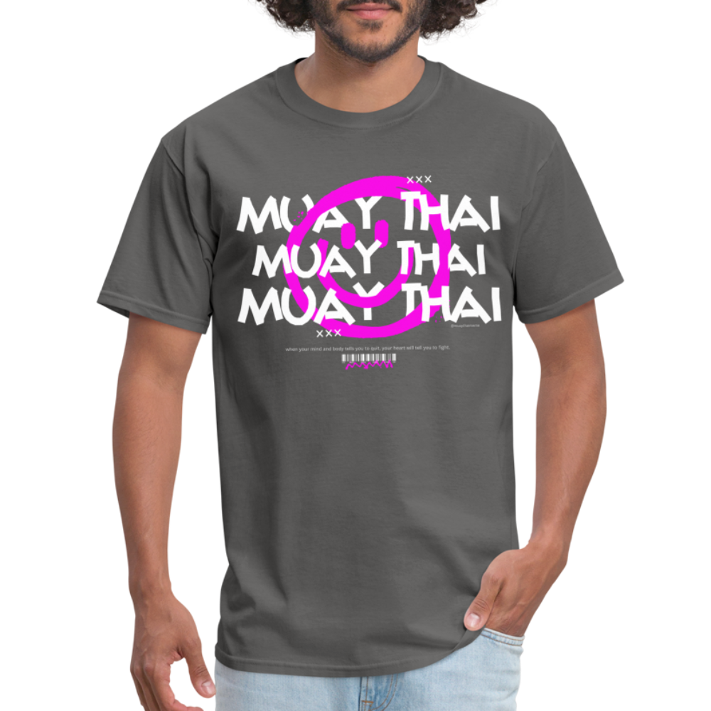 Smile Muay Thai Classic T-Shirt - charcoal