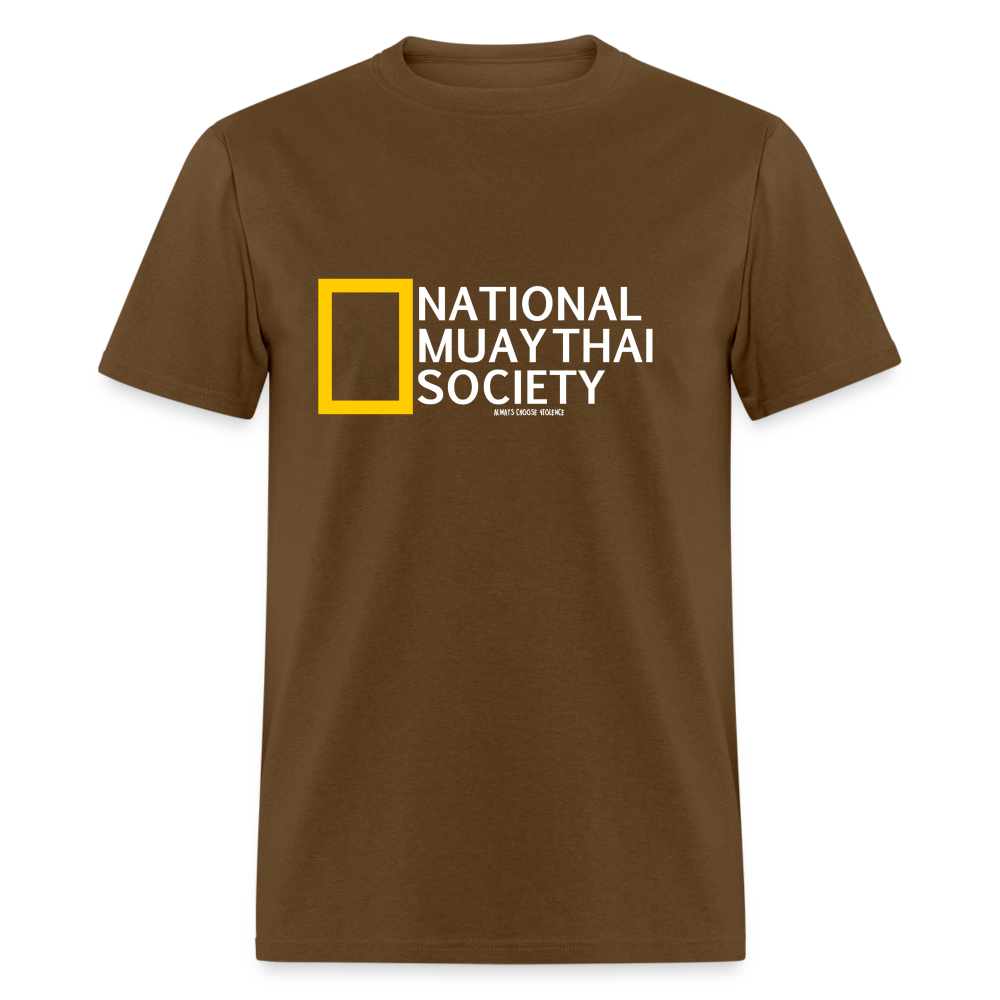 National Muay Thai Society T-Shirt - brown