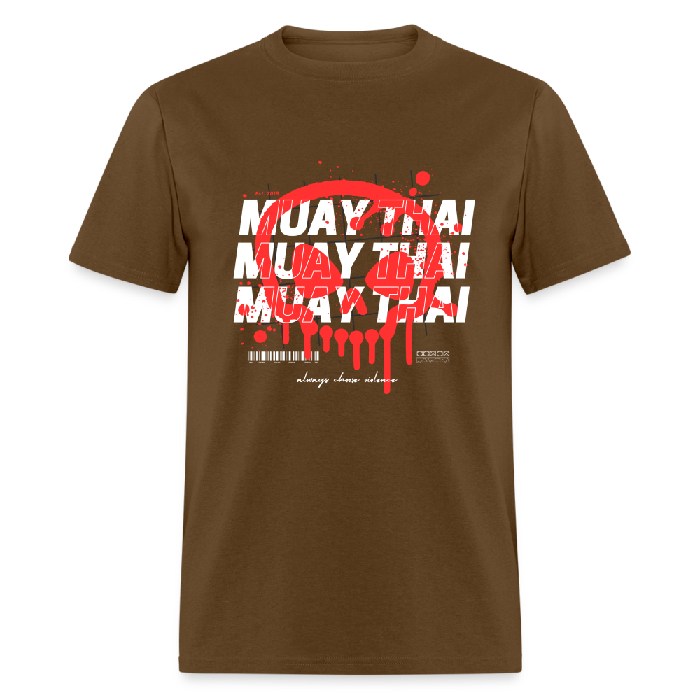 Muay Thai Skull Classic T-Shirt - brown