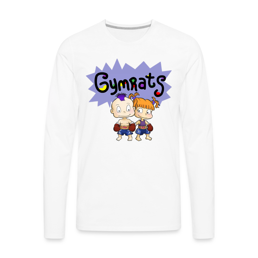 GymRats Muay Thai  Long Sleeve T-Shirt - white