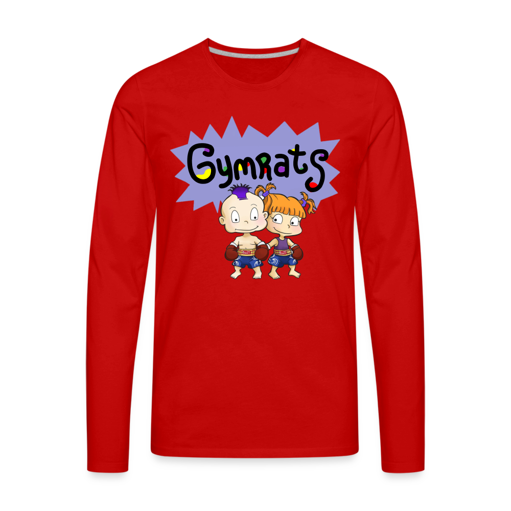 GymRats Muay Thai  Long Sleeve T-Shirt - red