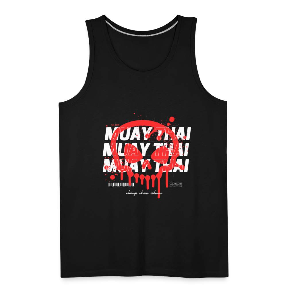 Skull Muay Thai Tank - black