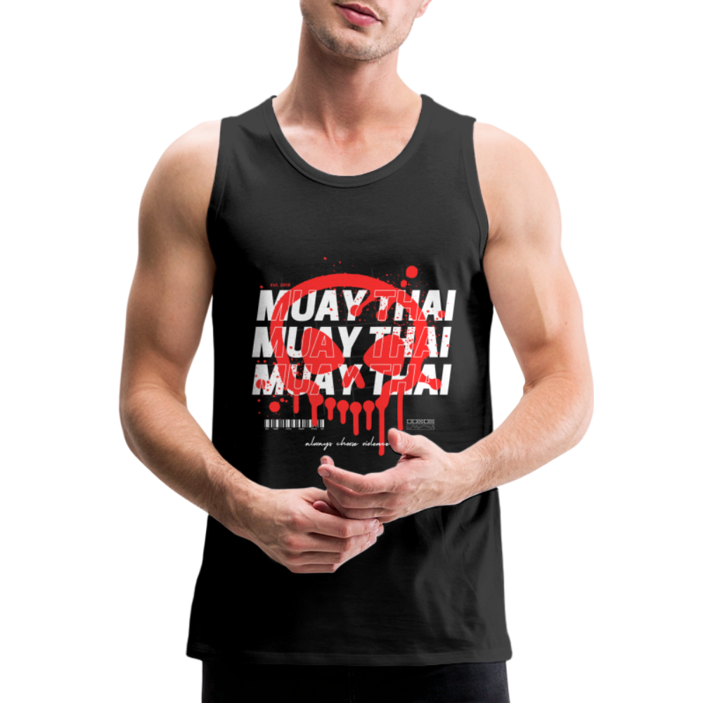 Skull Muay Thai Tank - black