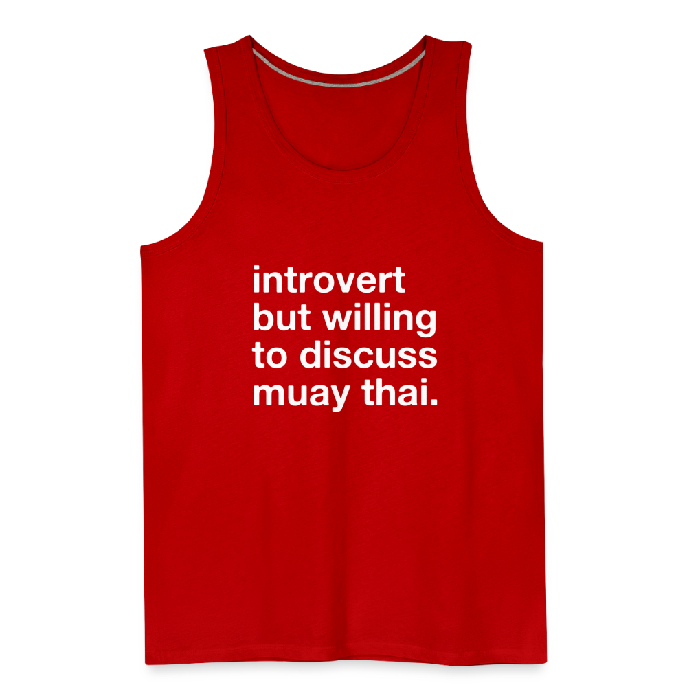 Introvert Muay Thai Tank - red