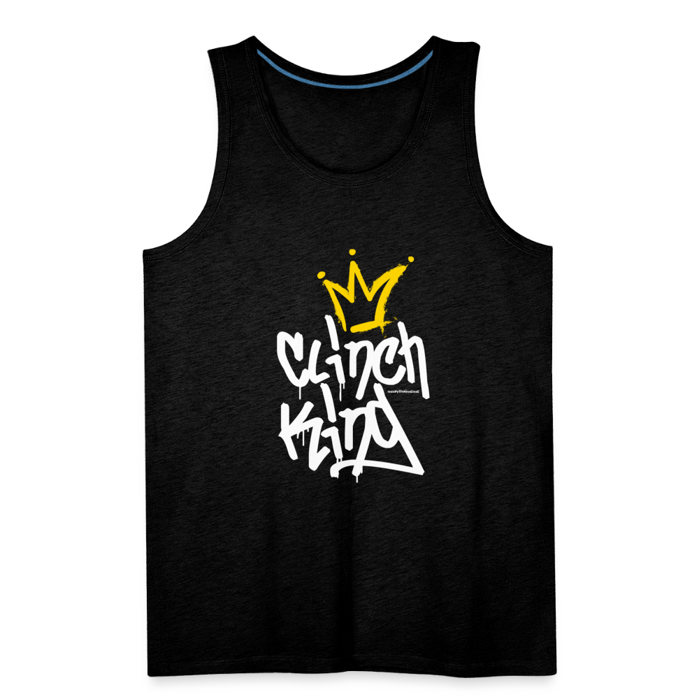 Clinch King Muay Thai Tank - charcoal grey