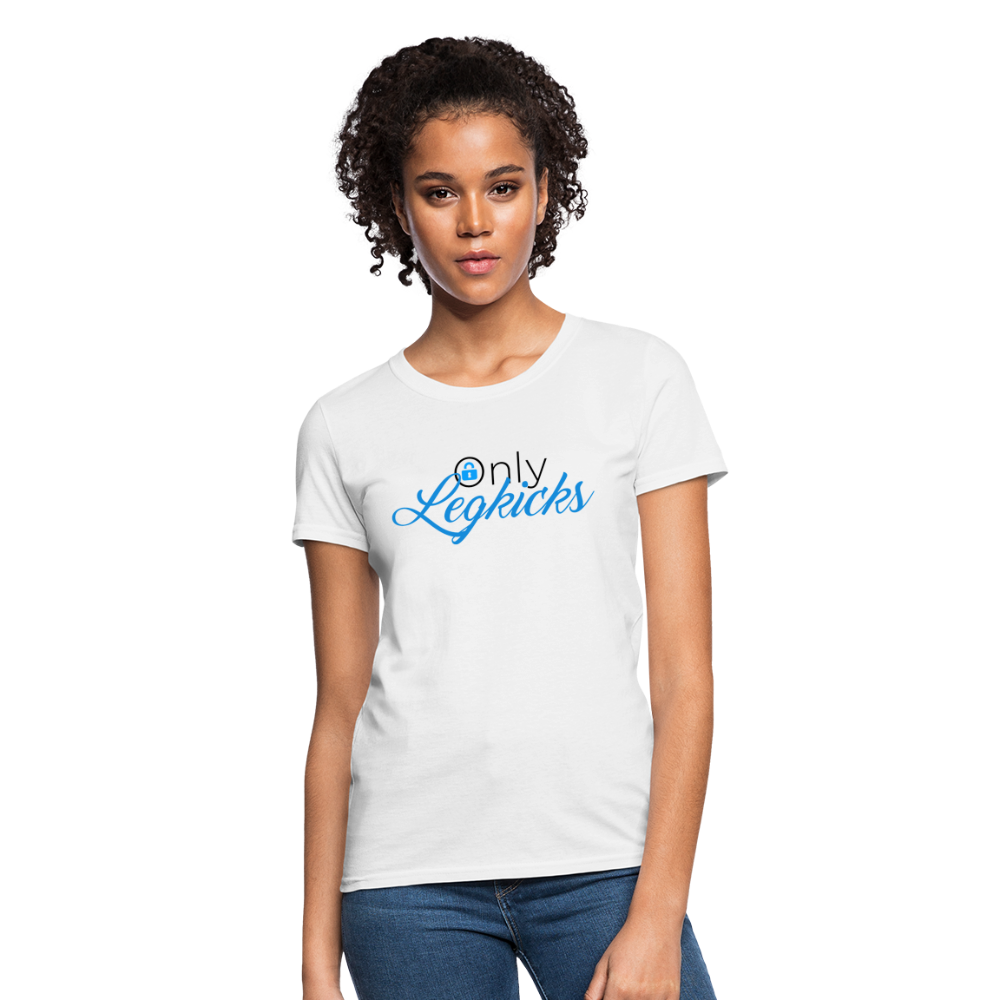 Only LegKicks Muay Thai Women's T-Shirt - white