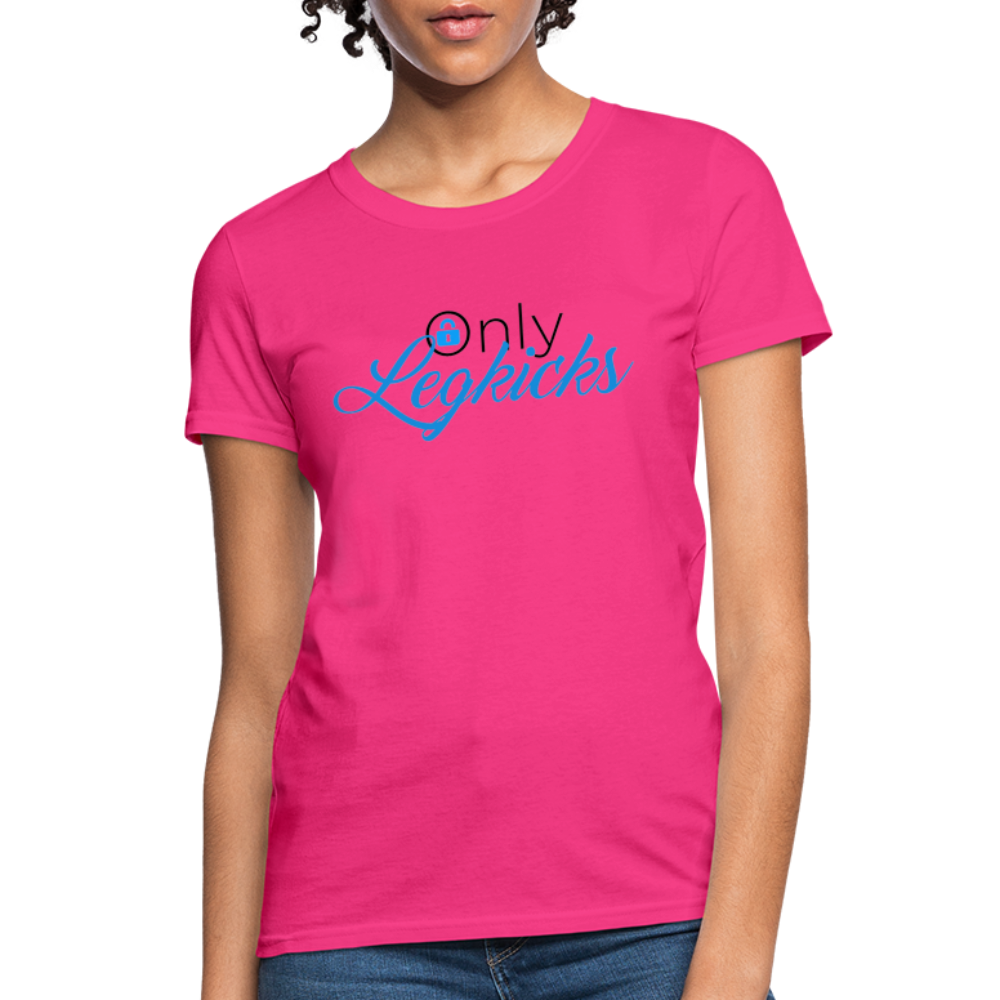 Only LegKicks Muay Thai Women's T-Shirt - fuchsia