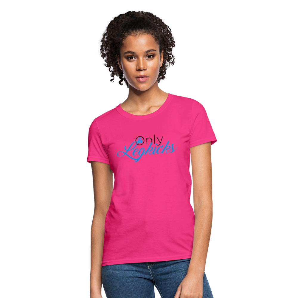 Only LegKicks Muay Thai Women's T-Shirt - fuchsia