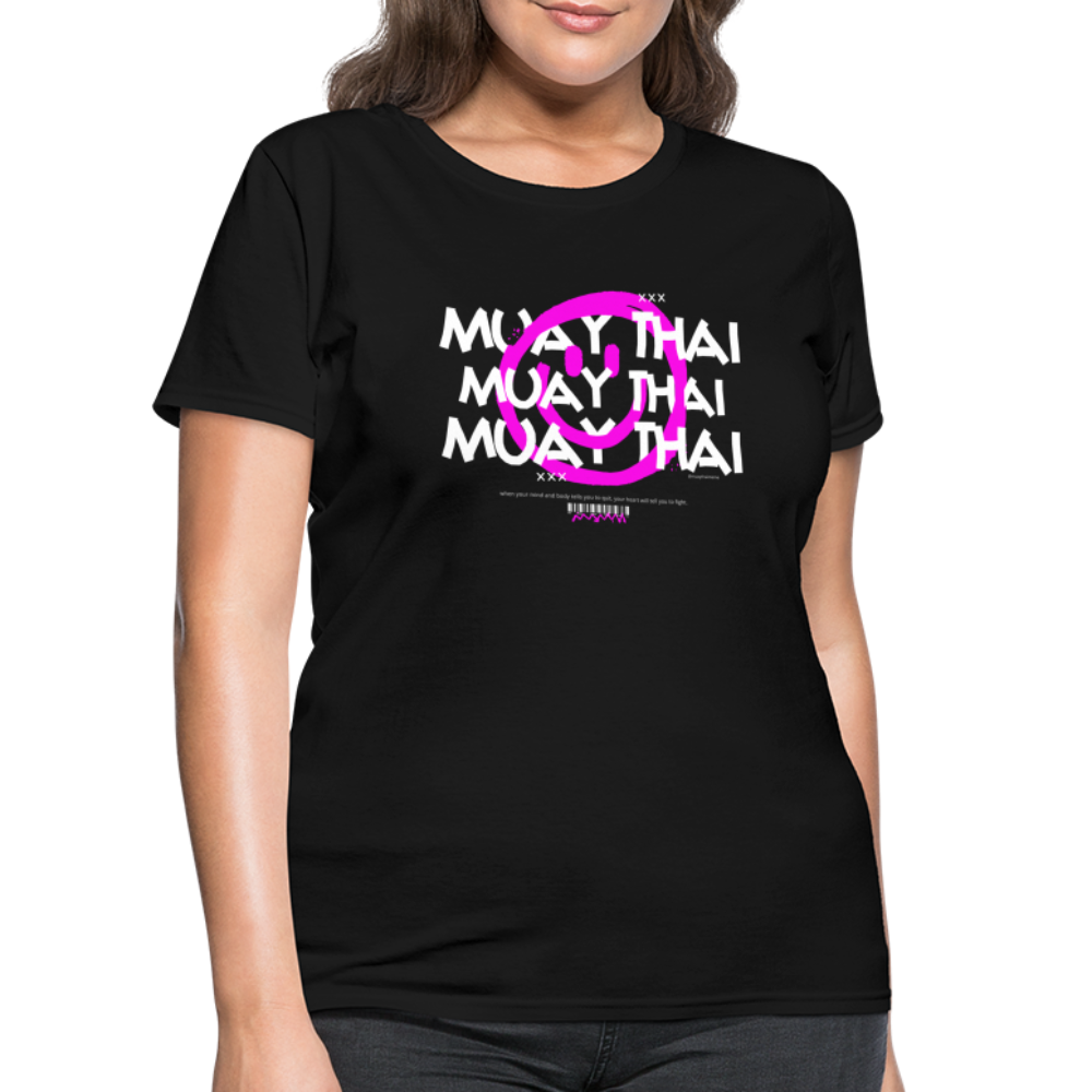 Smile Muay Thai Women's T-Shirt - black
