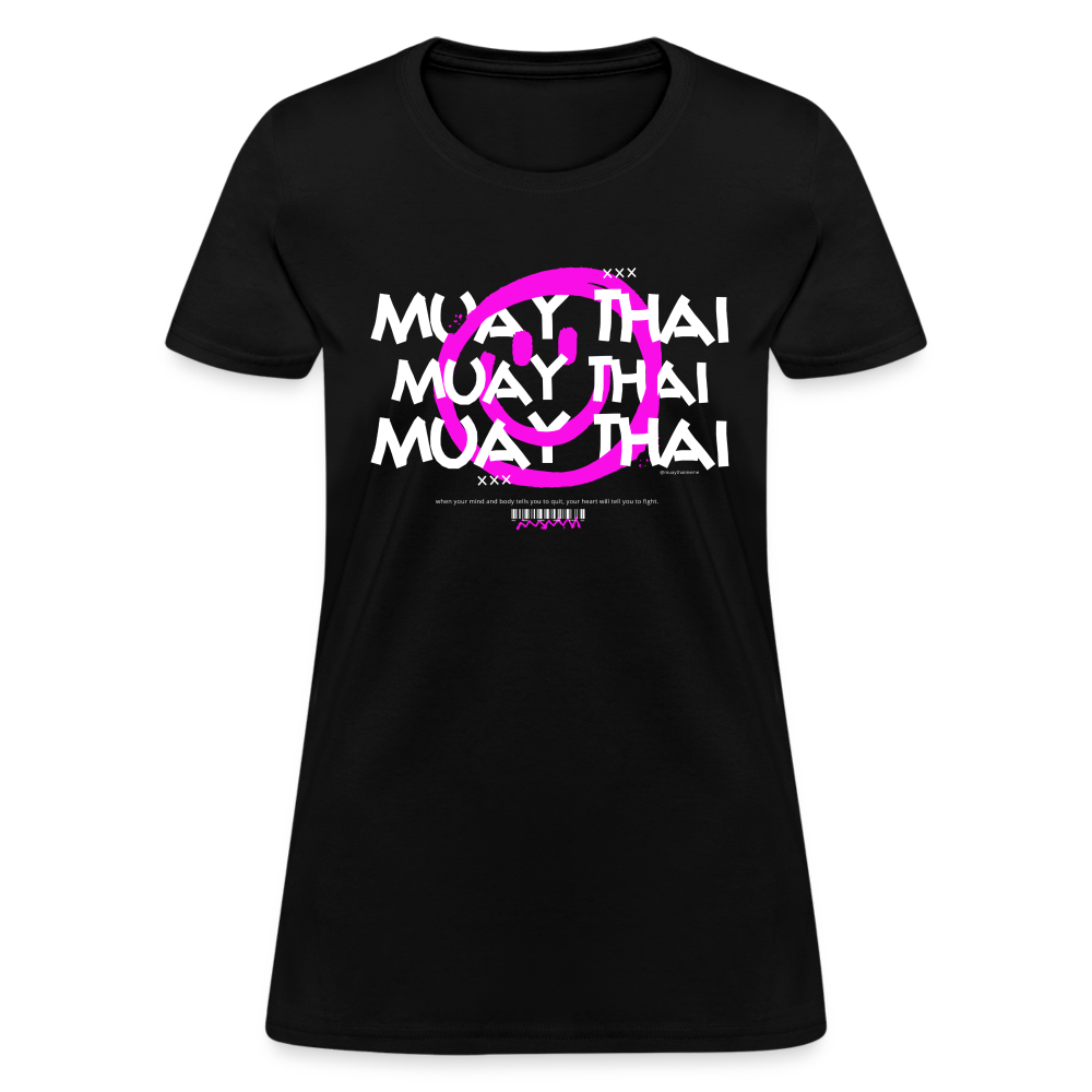 Smile Muay Thai Women's T-Shirt - black