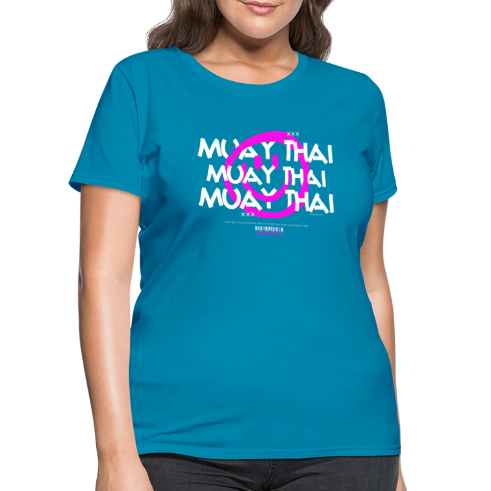 Smile Muay Thai Women's T-Shirt - turquoise
