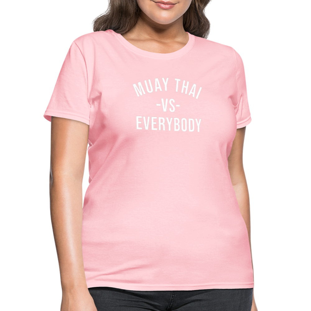 Muay Thai vs Everybody Women's T-Shirt - pink