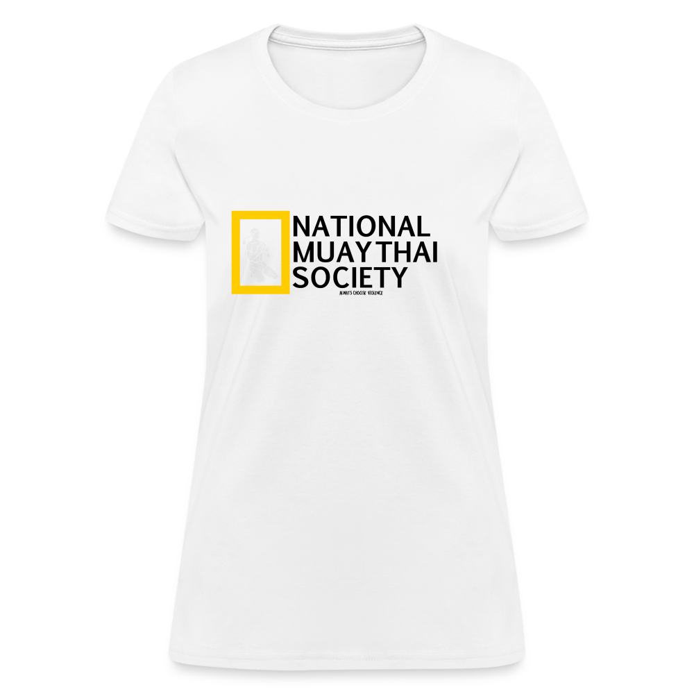 National Muay Thai Society Women's T-Shirt - white