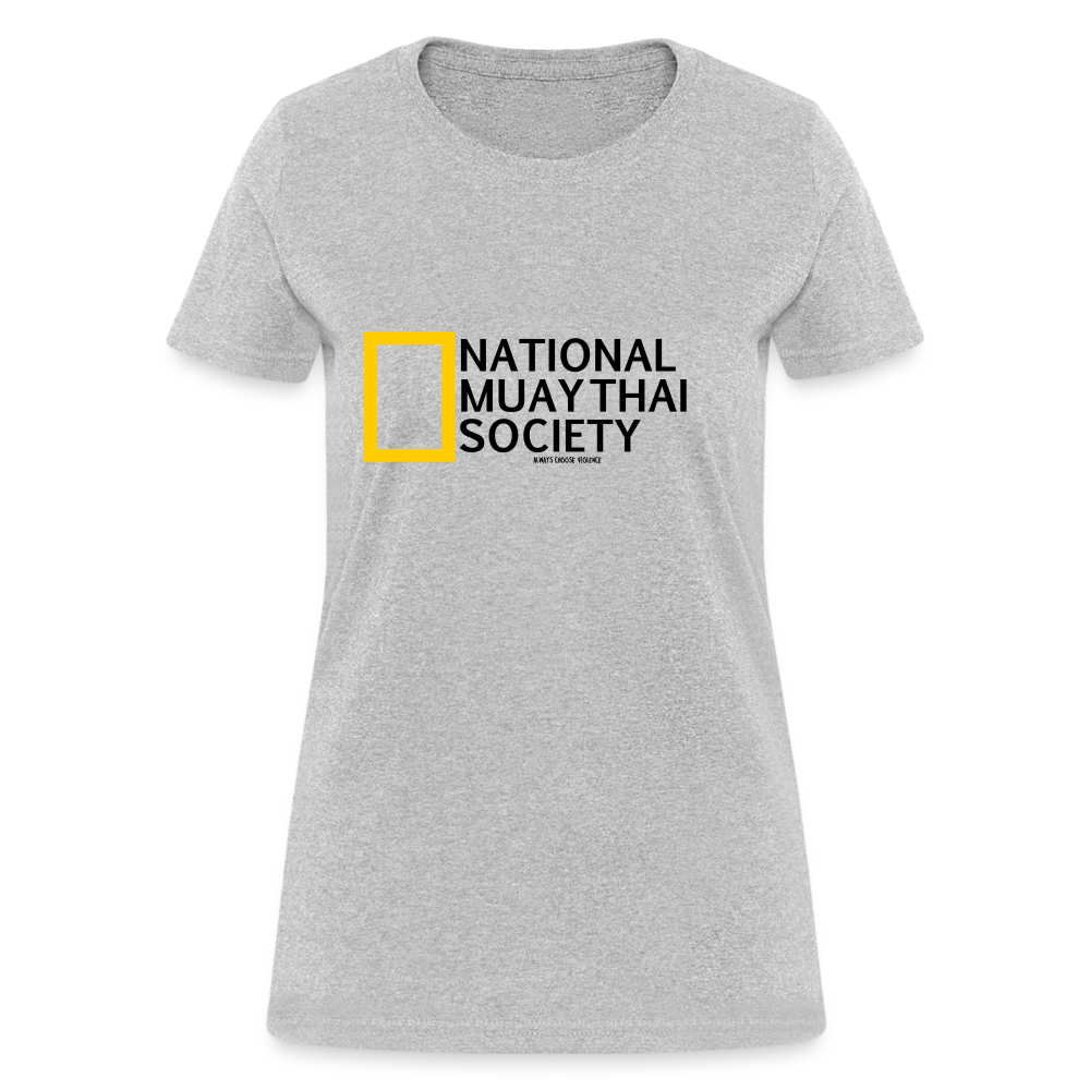 National Muay Thai Society Women's T-Shirt - heather gray