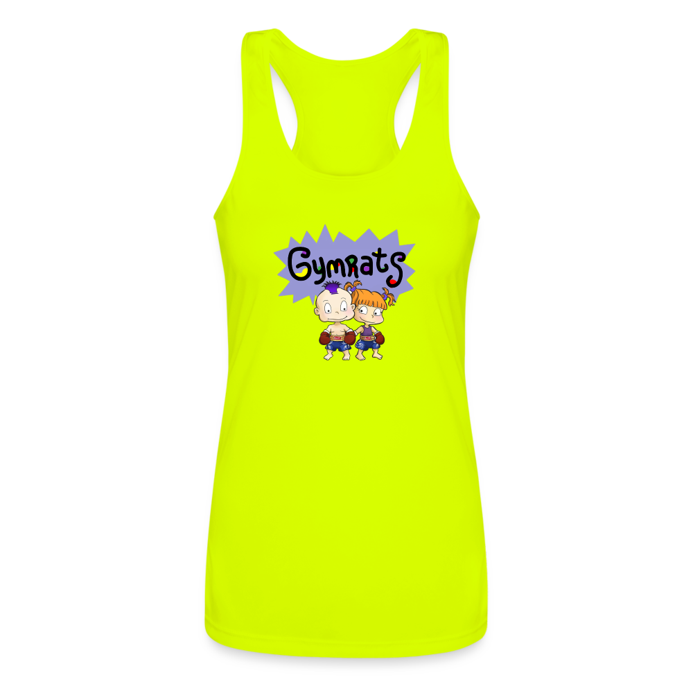 GymRats Muay Thai Women’s Racerback Tank Top - neon yellow