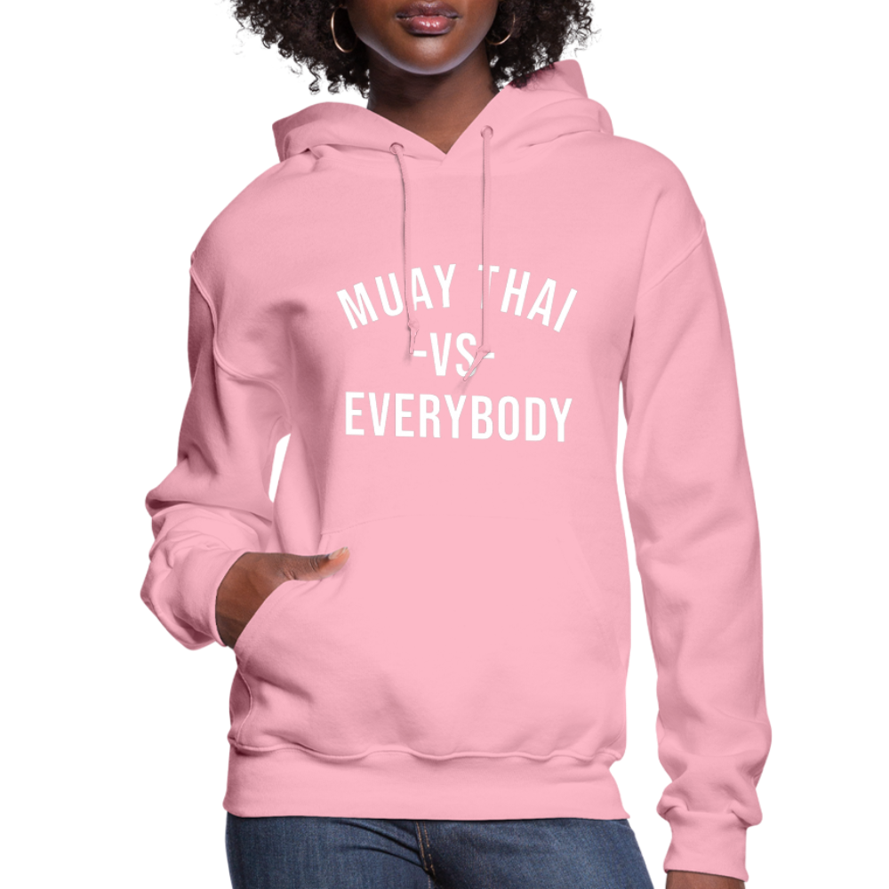 Muay Thai vs Everybody Women's Hoodie - classic pink
