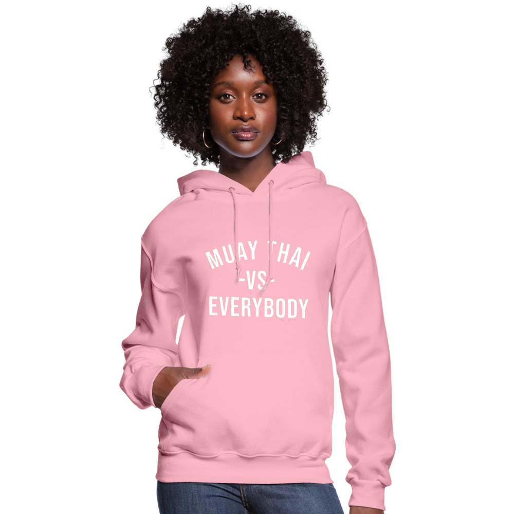 Muay Thai vs Everybody Women's Hoodie - classic pink