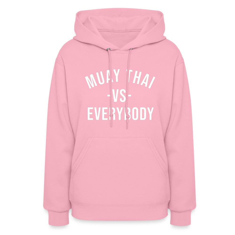 Muay Thai vs Everybody Women's Hoodie - classic pink