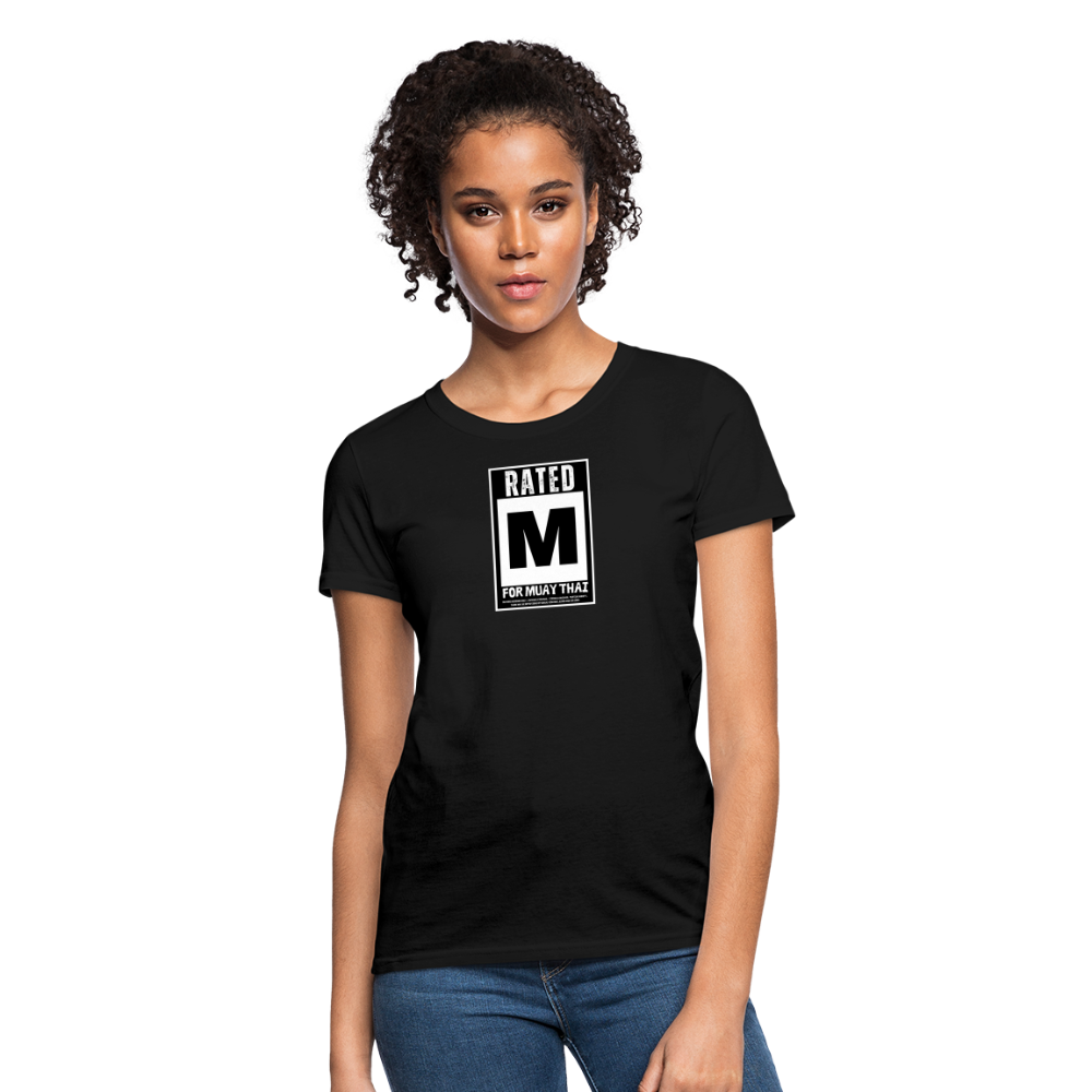 Rated M for Muay Thai Women's T-Shirt - black