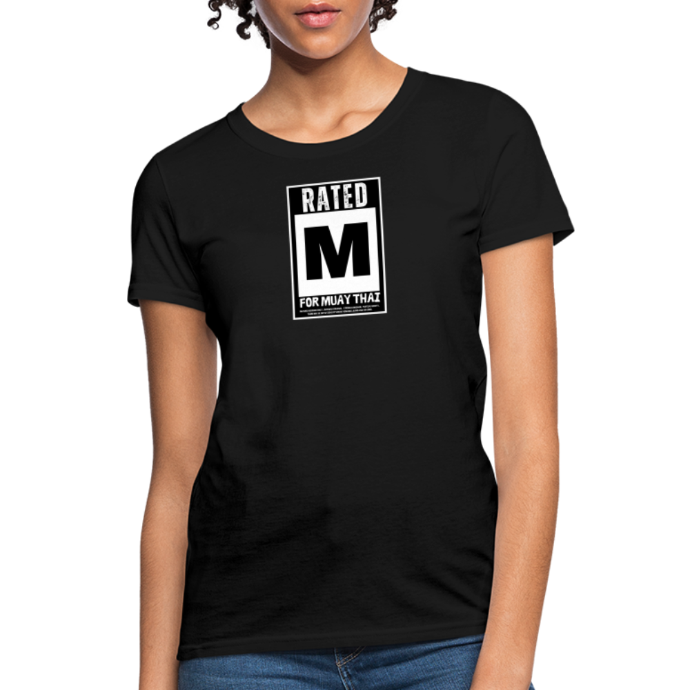 Rated M for Muay Thai Women's T-Shirt - black