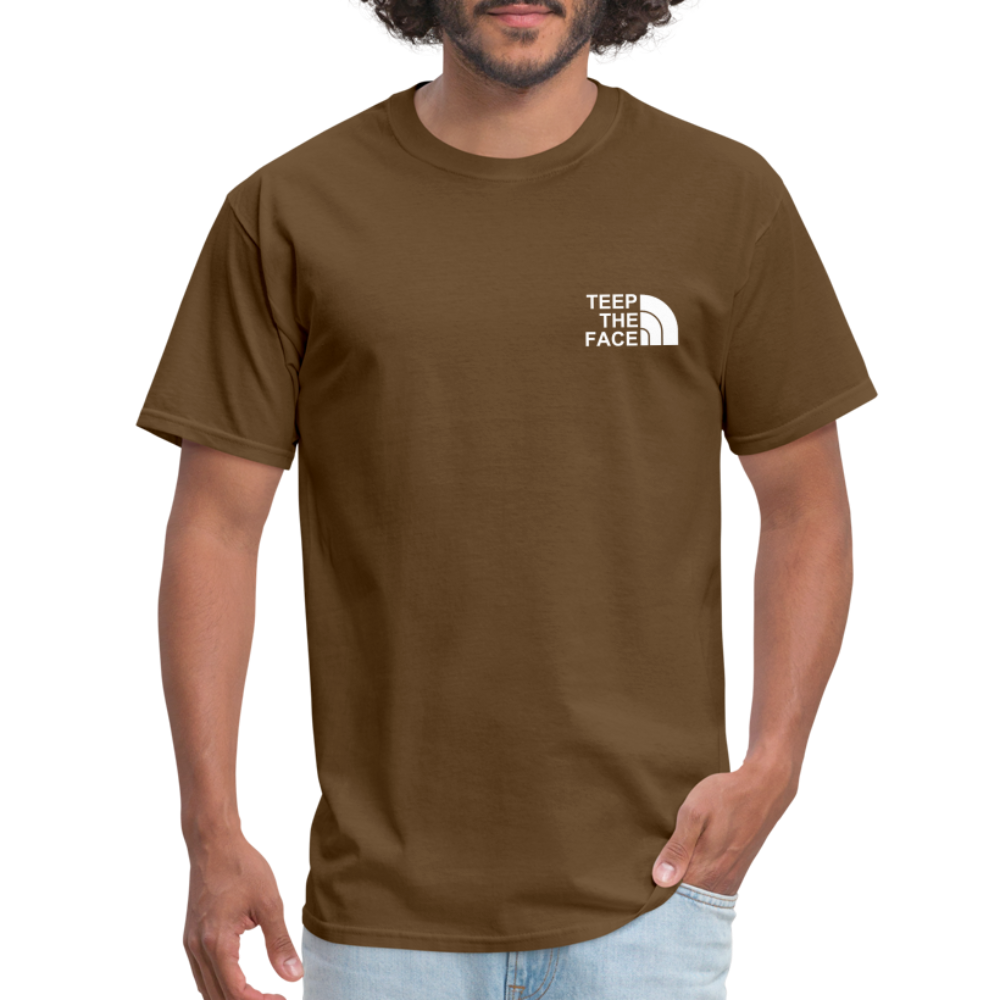 Teep The Face Classic T-Shirt - brown