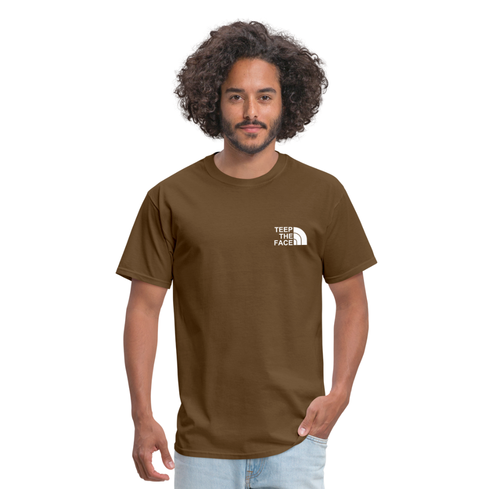 Teep The Face Classic T-Shirt - brown