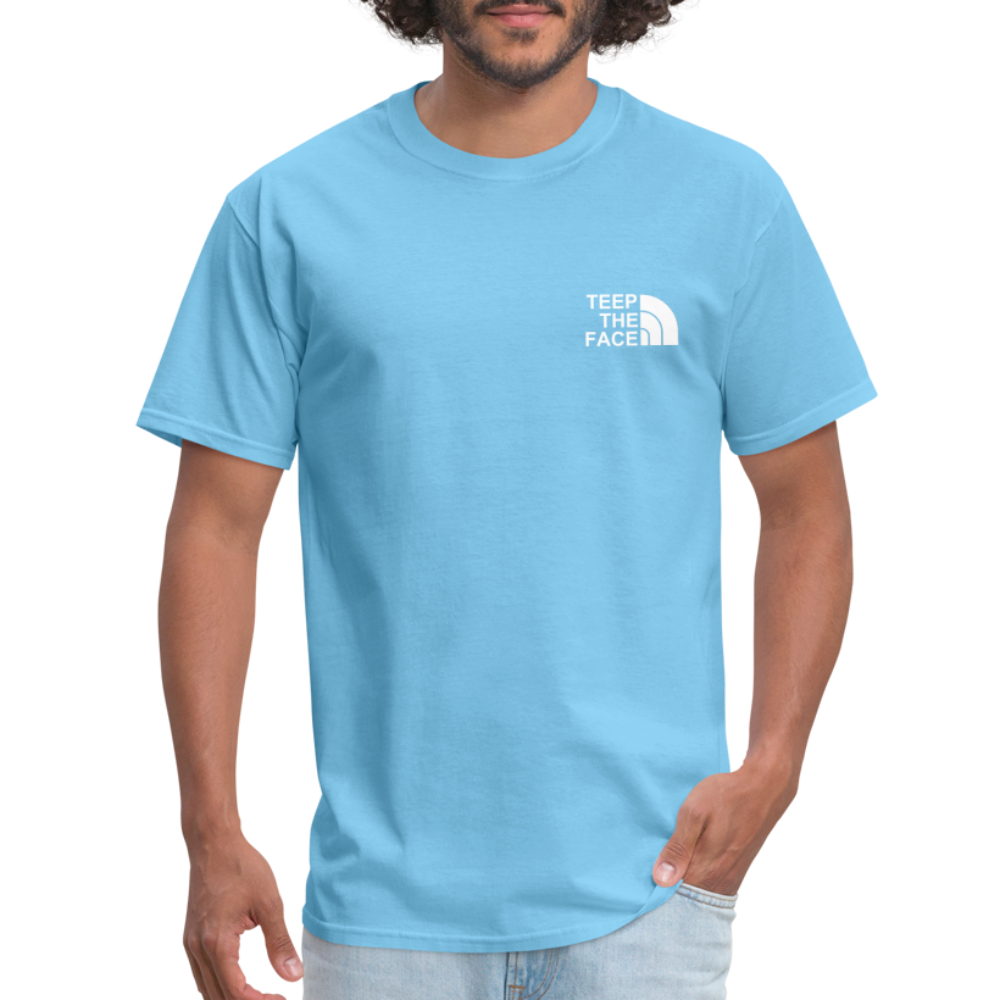 Teep The Face Classic T-Shirt - aquatic blue