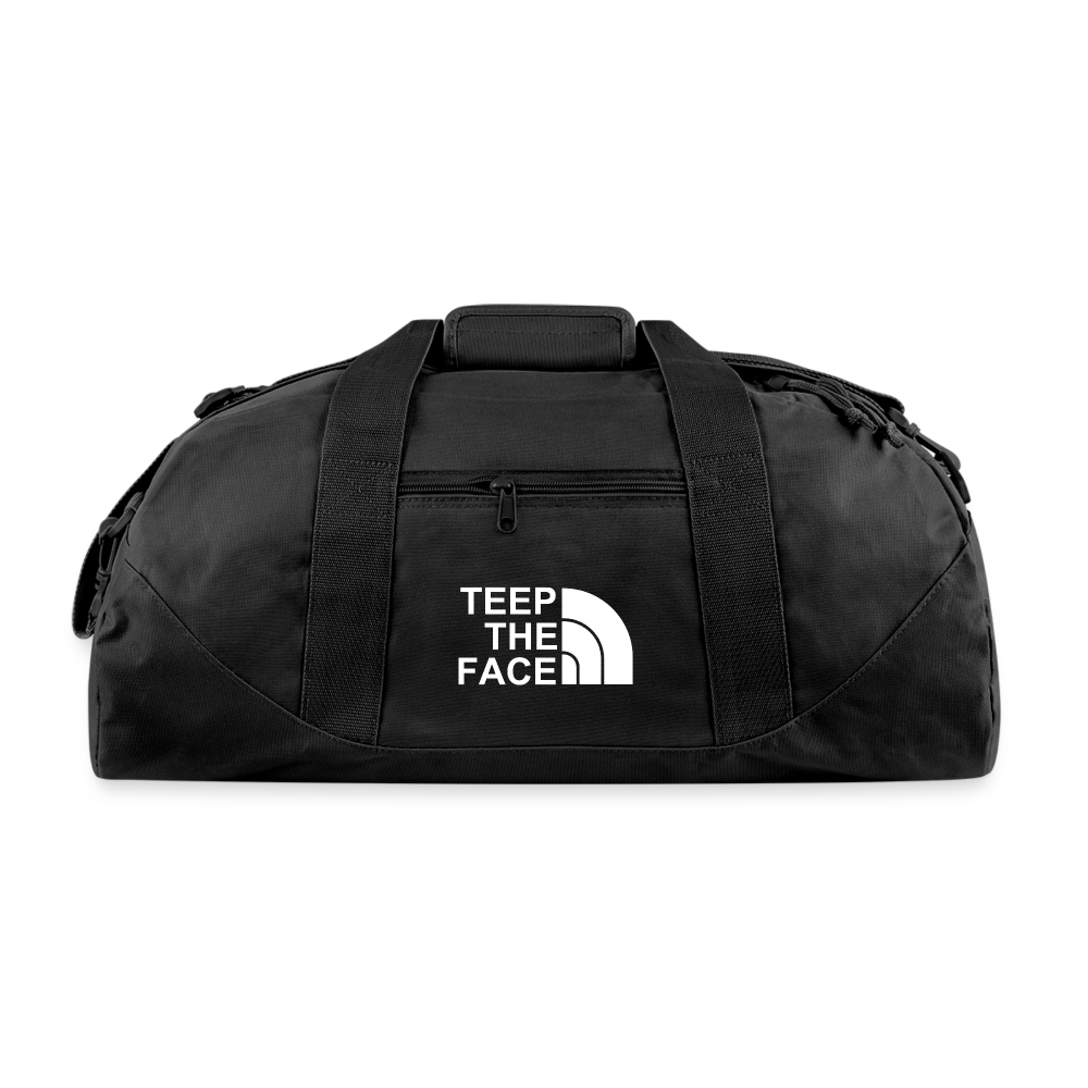 Teep the face Recycled Duffel Bag - black