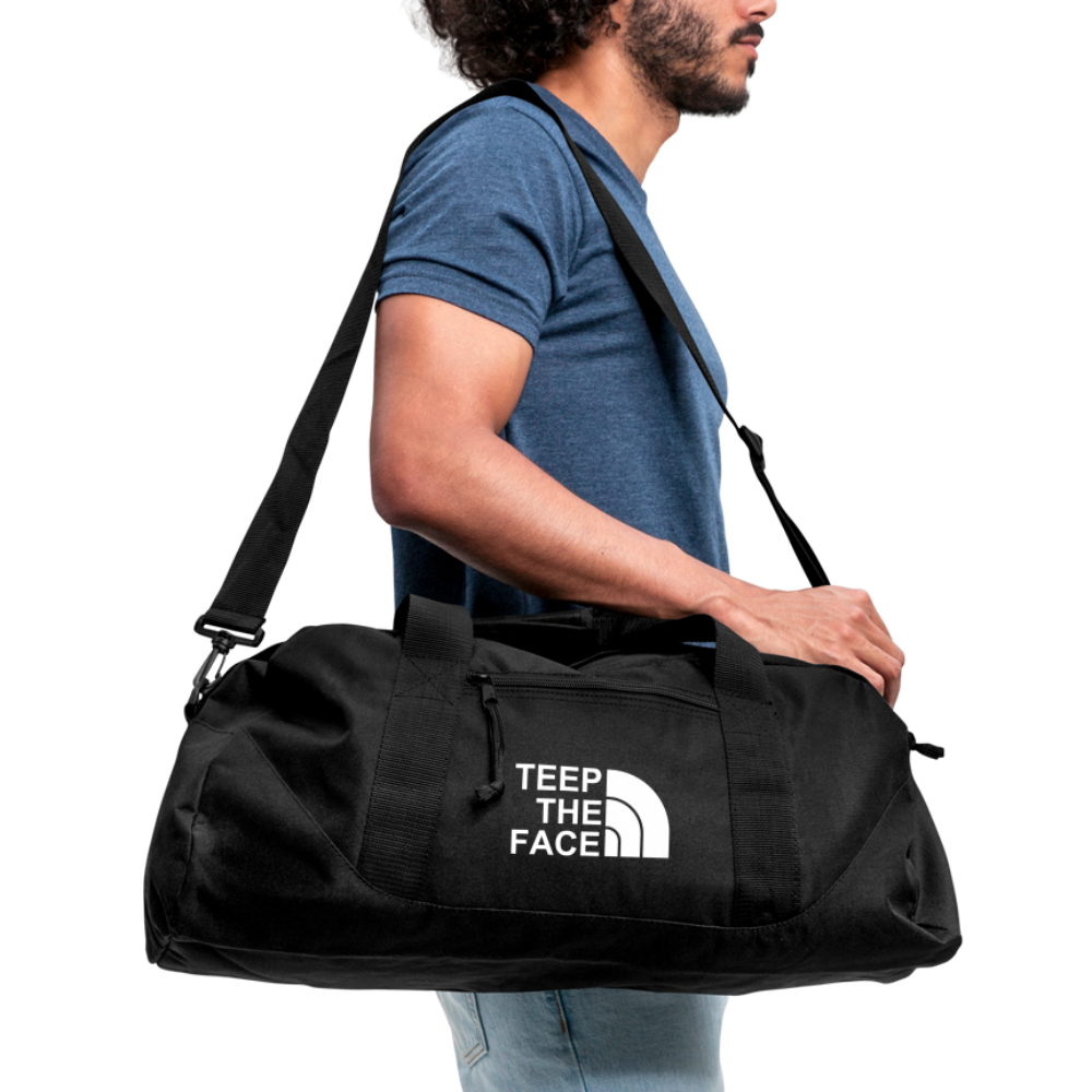 Teep the face Recycled Duffel Bag - black