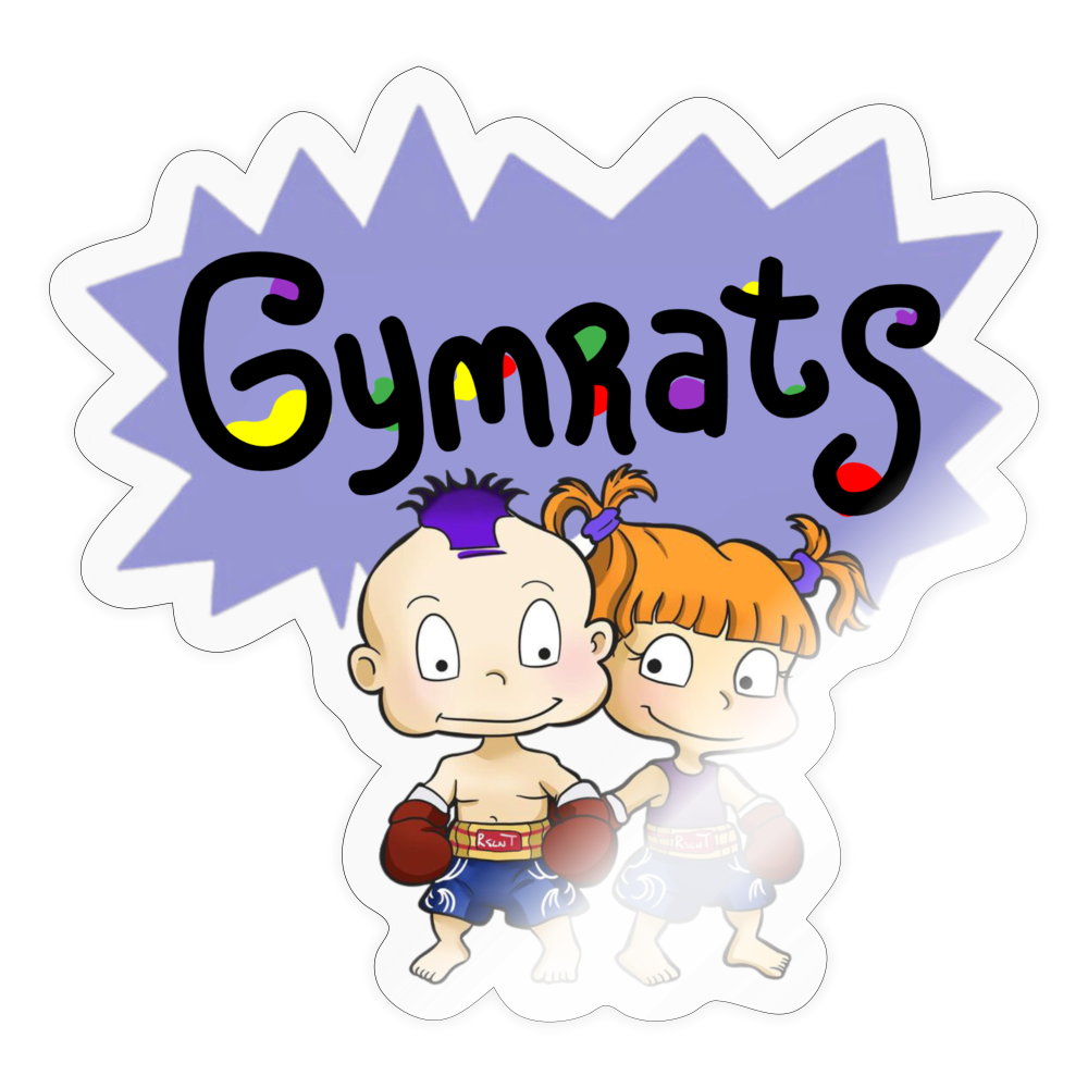 Gym Rats Sticker - transparent glossy