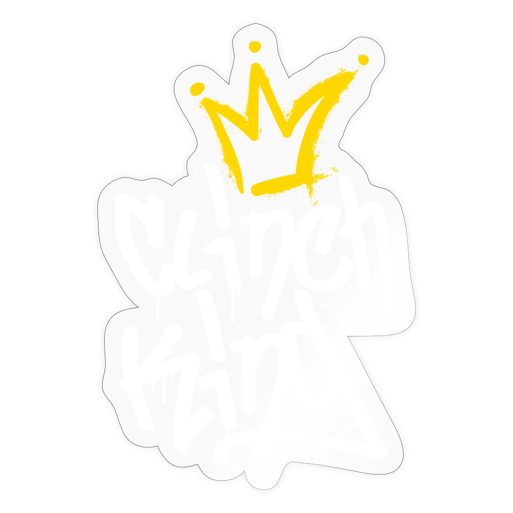 Clinch King Sticker - transparent glossy
