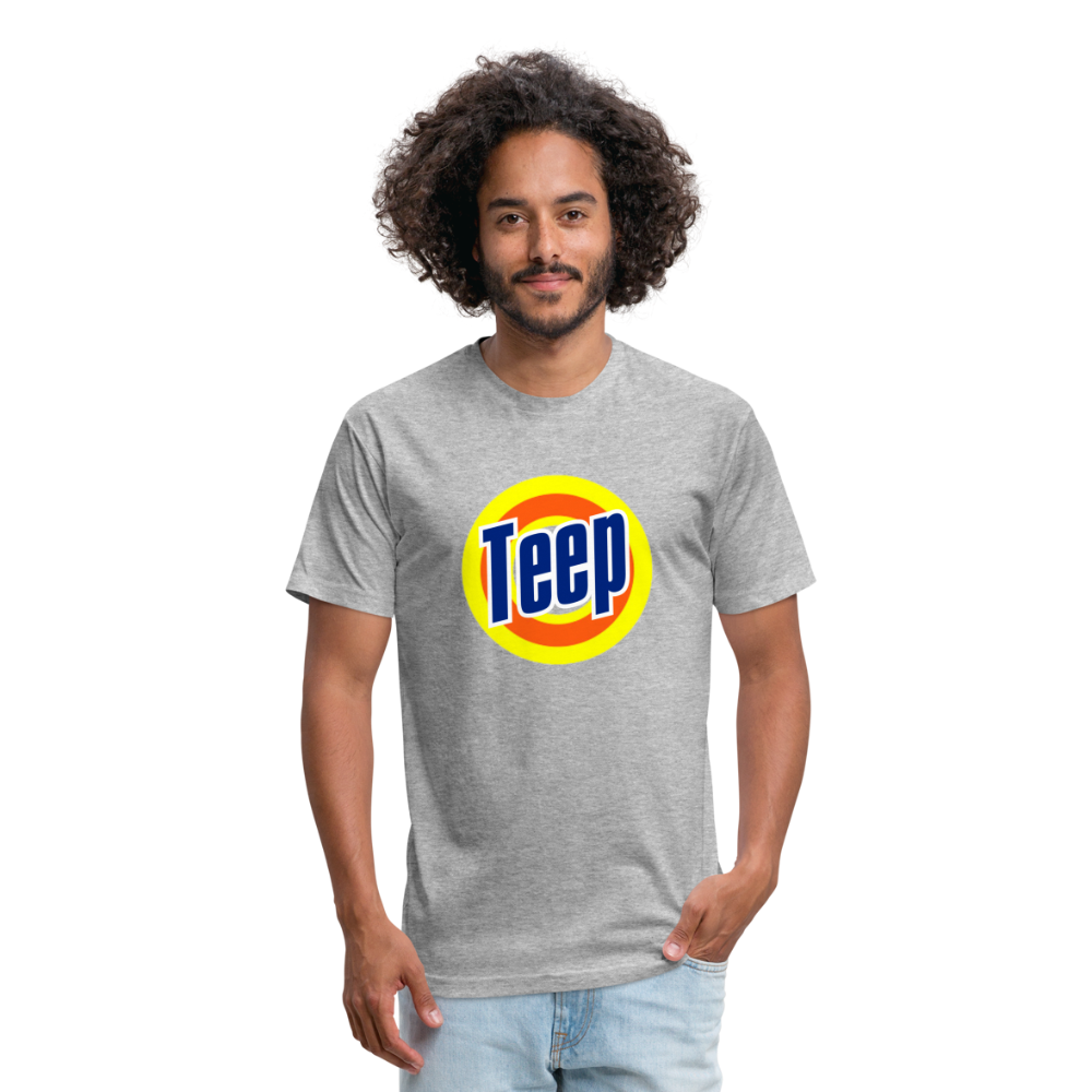 Teep! Fitted Cotton/Poly T-Shirt - heather gray