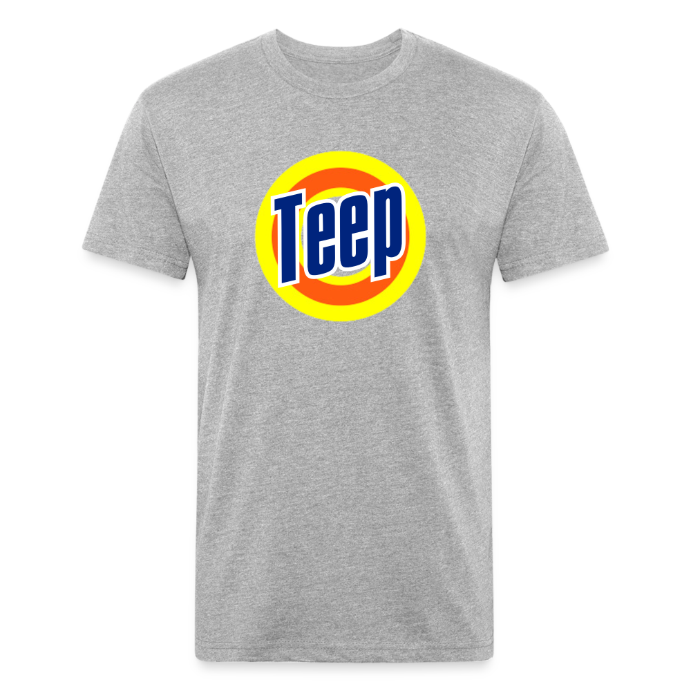 Teep! Fitted Cotton/Poly T-Shirt - heather gray