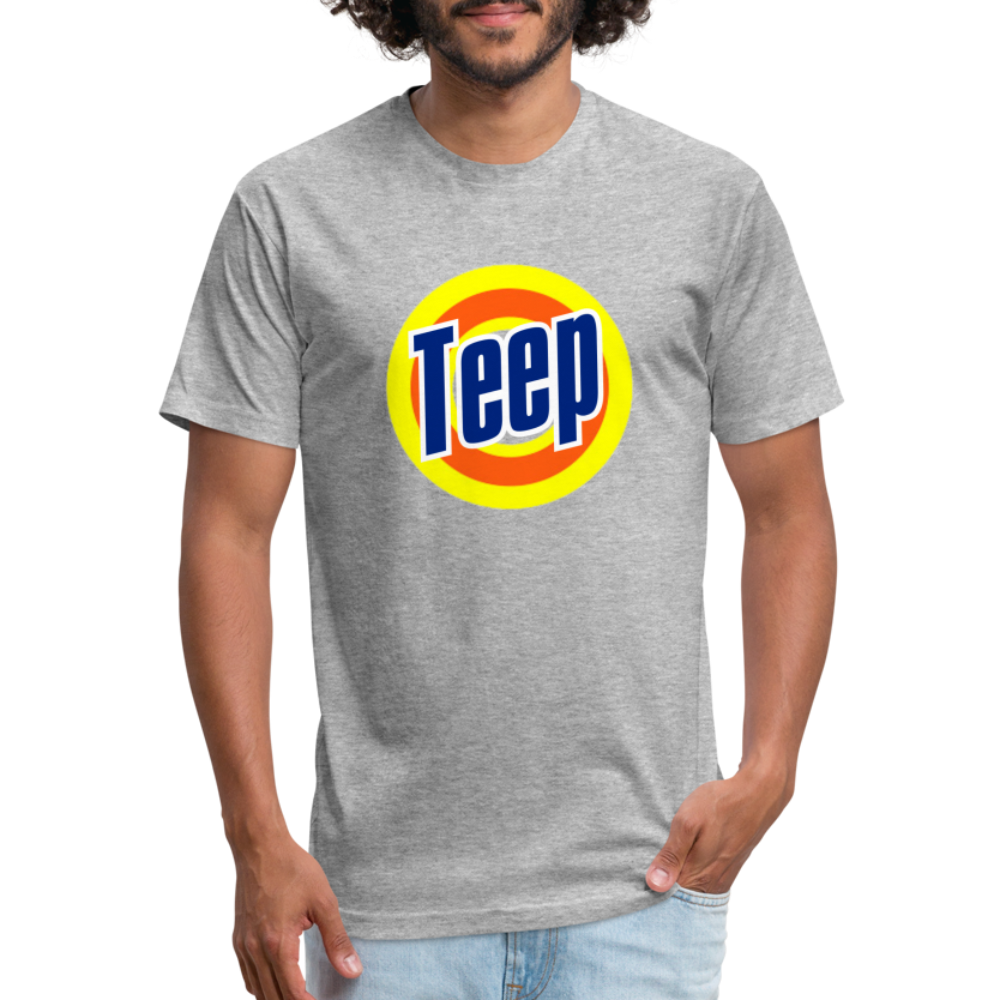 Teep! Fitted Cotton/Poly T-Shirt - heather gray