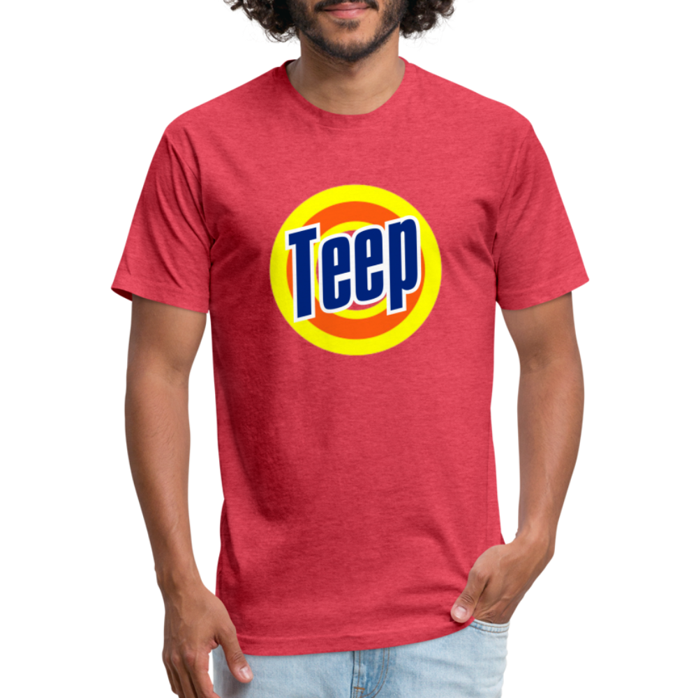 Teep! Fitted Cotton/Poly T-Shirt - heather red