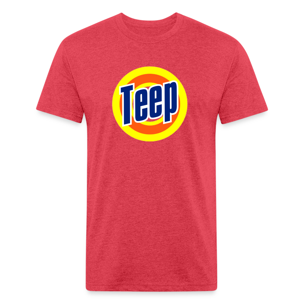 Teep! Fitted Cotton/Poly T-Shirt - heather red