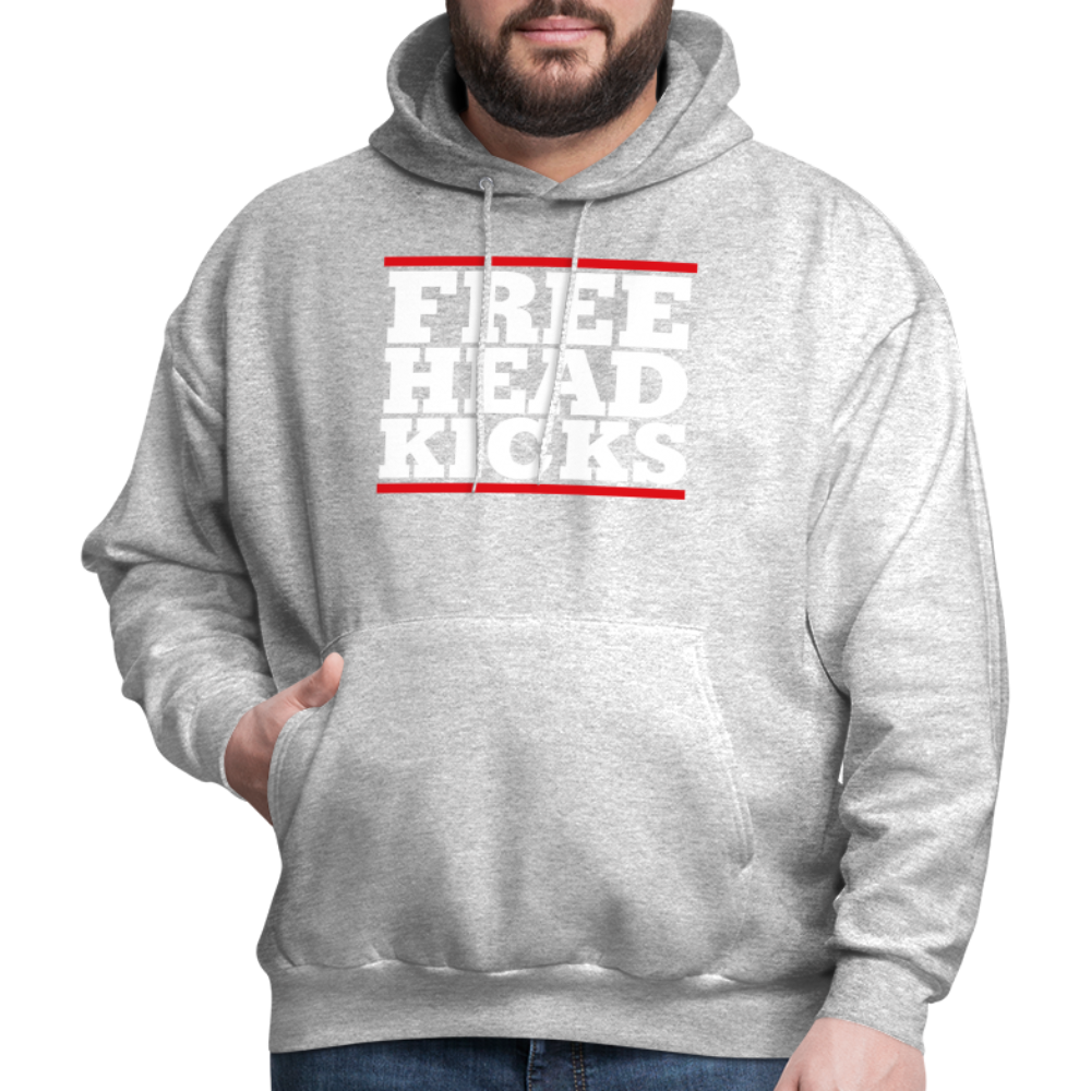 Free Head Kicks Men's Hoodie - heather gray