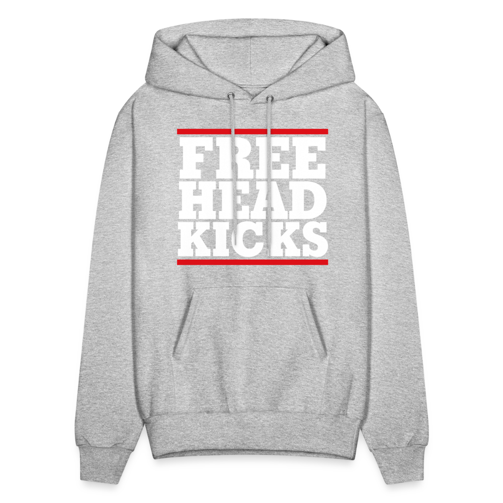 Free Head Kicks Men's Hoodie - heather gray