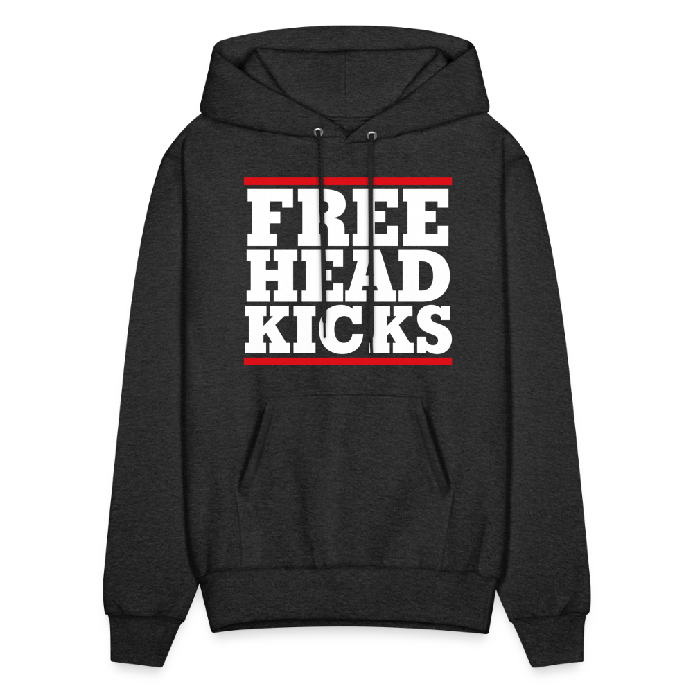 Free Head Kicks Men's Hoodie - charcoal grey